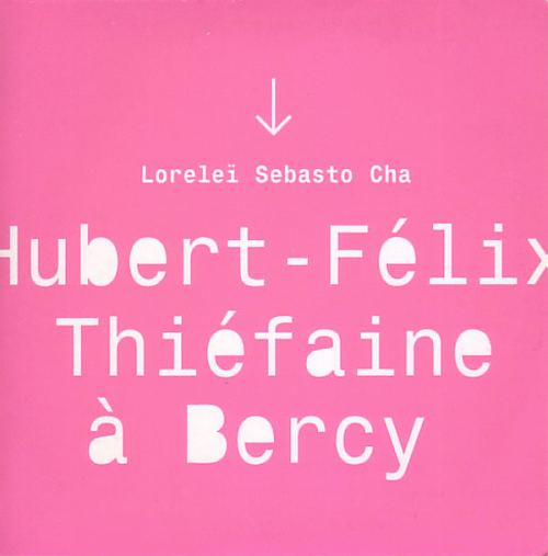 Hubert-Félix Thiéfaine : Loreleï Sebasto Cha (Hubert-Félix Thiéfaine à Bercy)